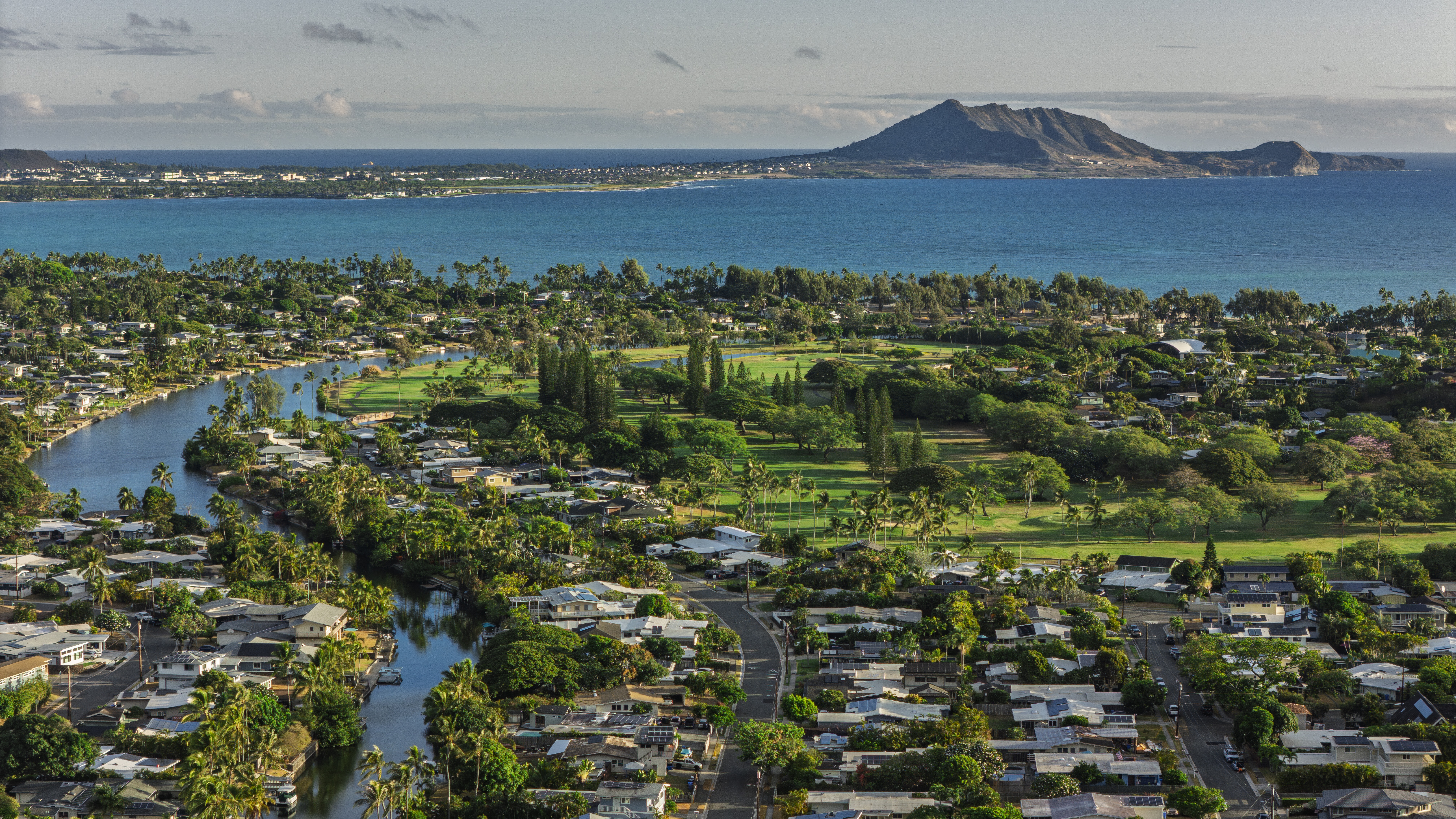 Kailua town's golf course. 