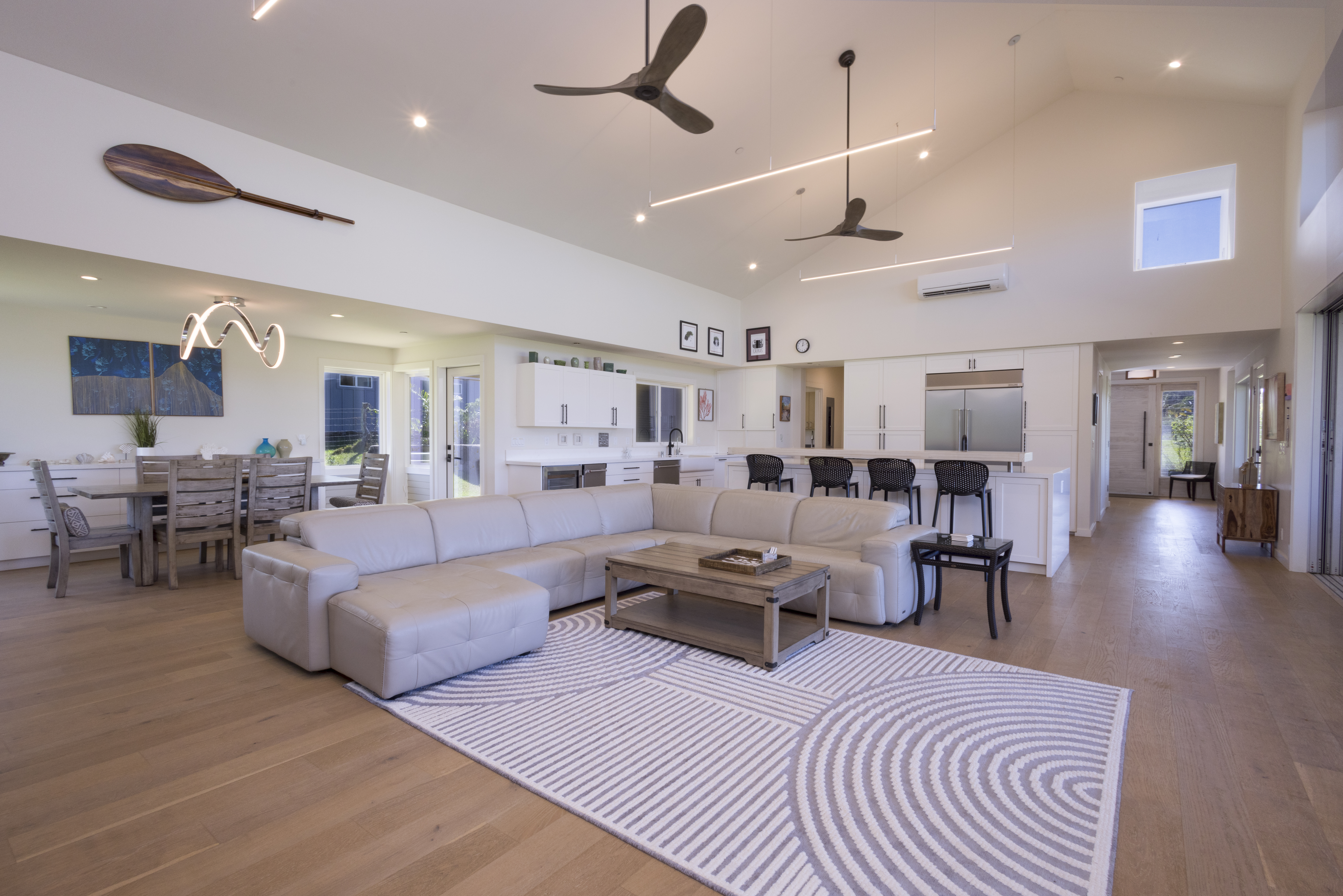 Sunset beach home real estate photography. 