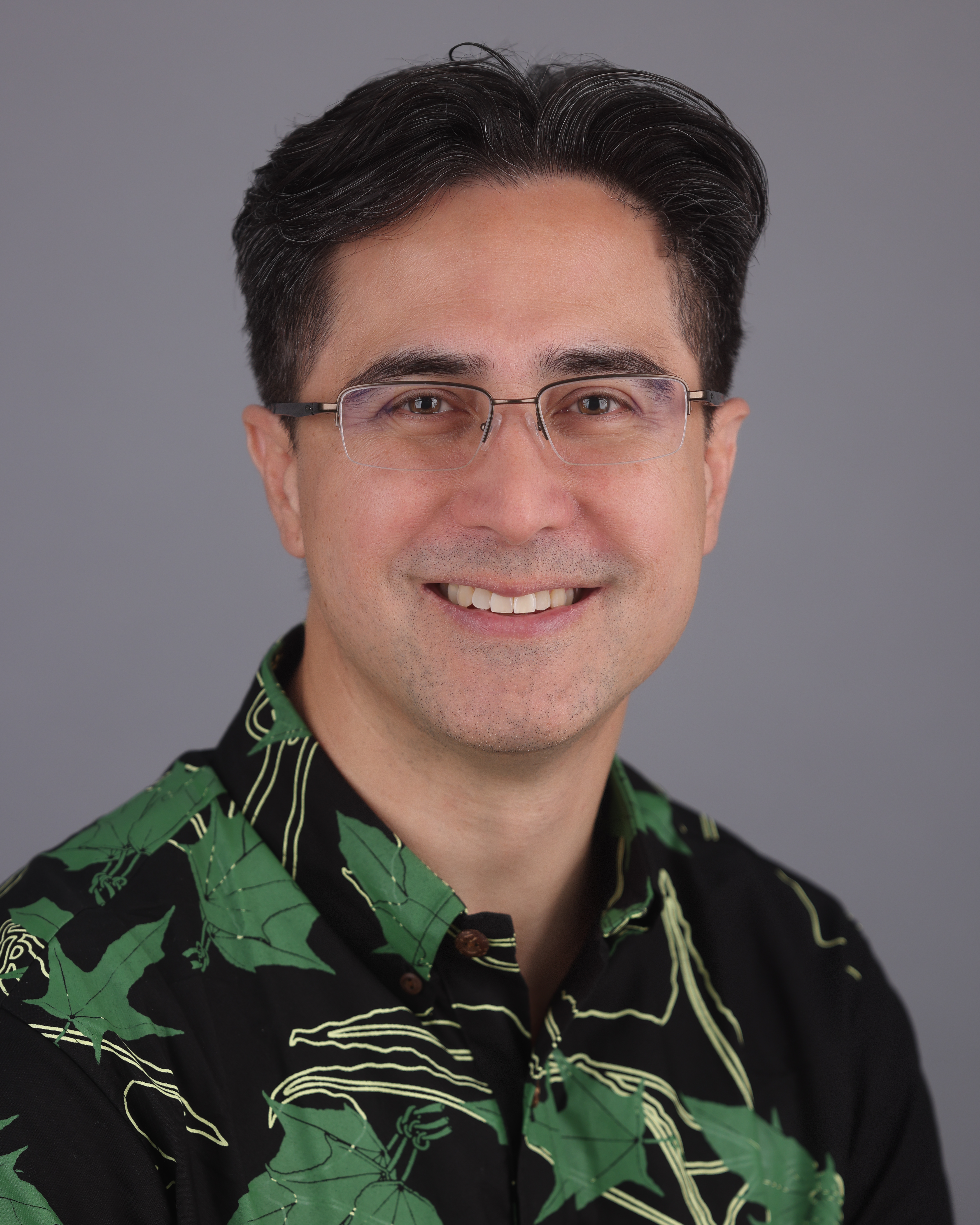 Headshot in a photo studio.