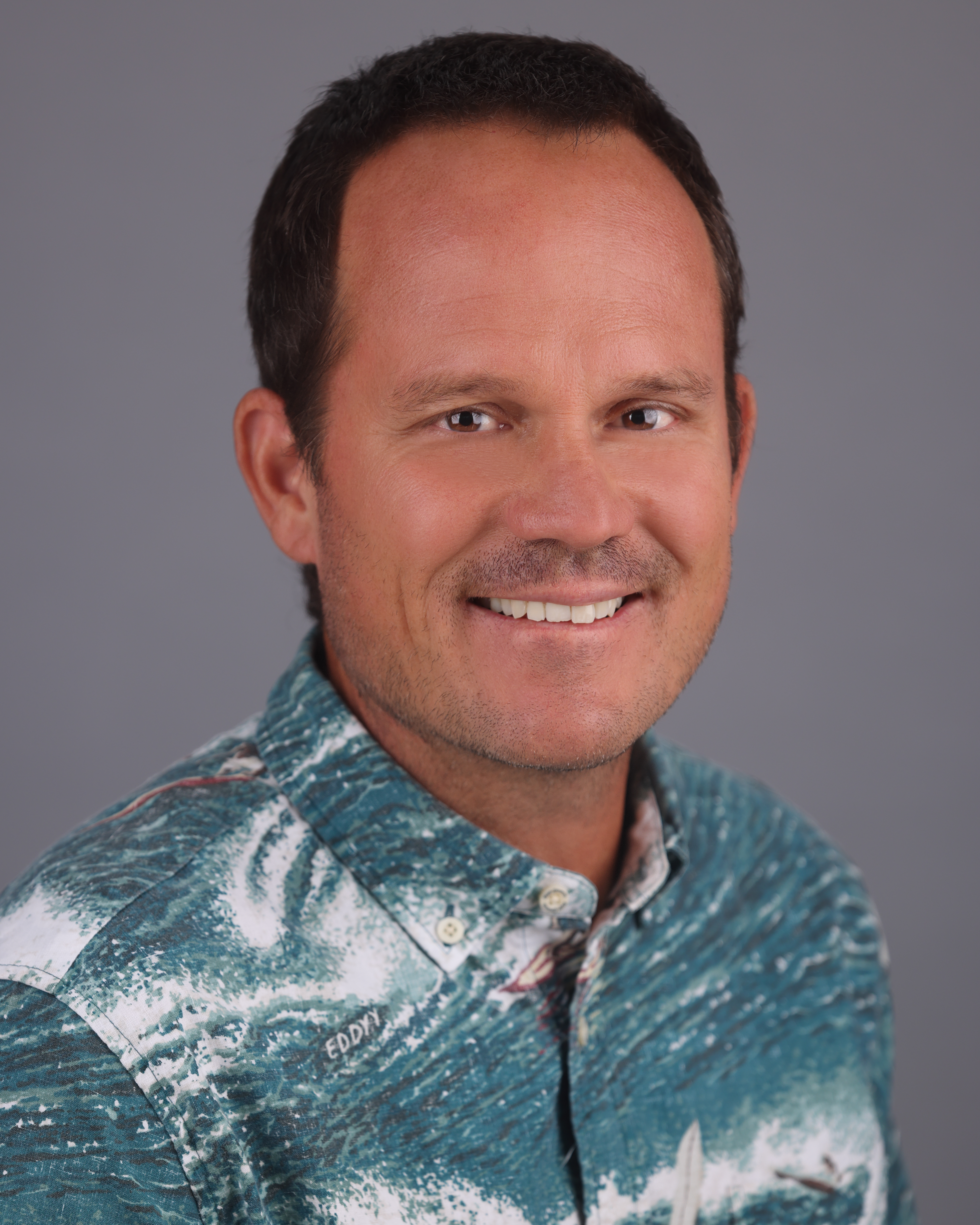 Headshot in a photo studio.