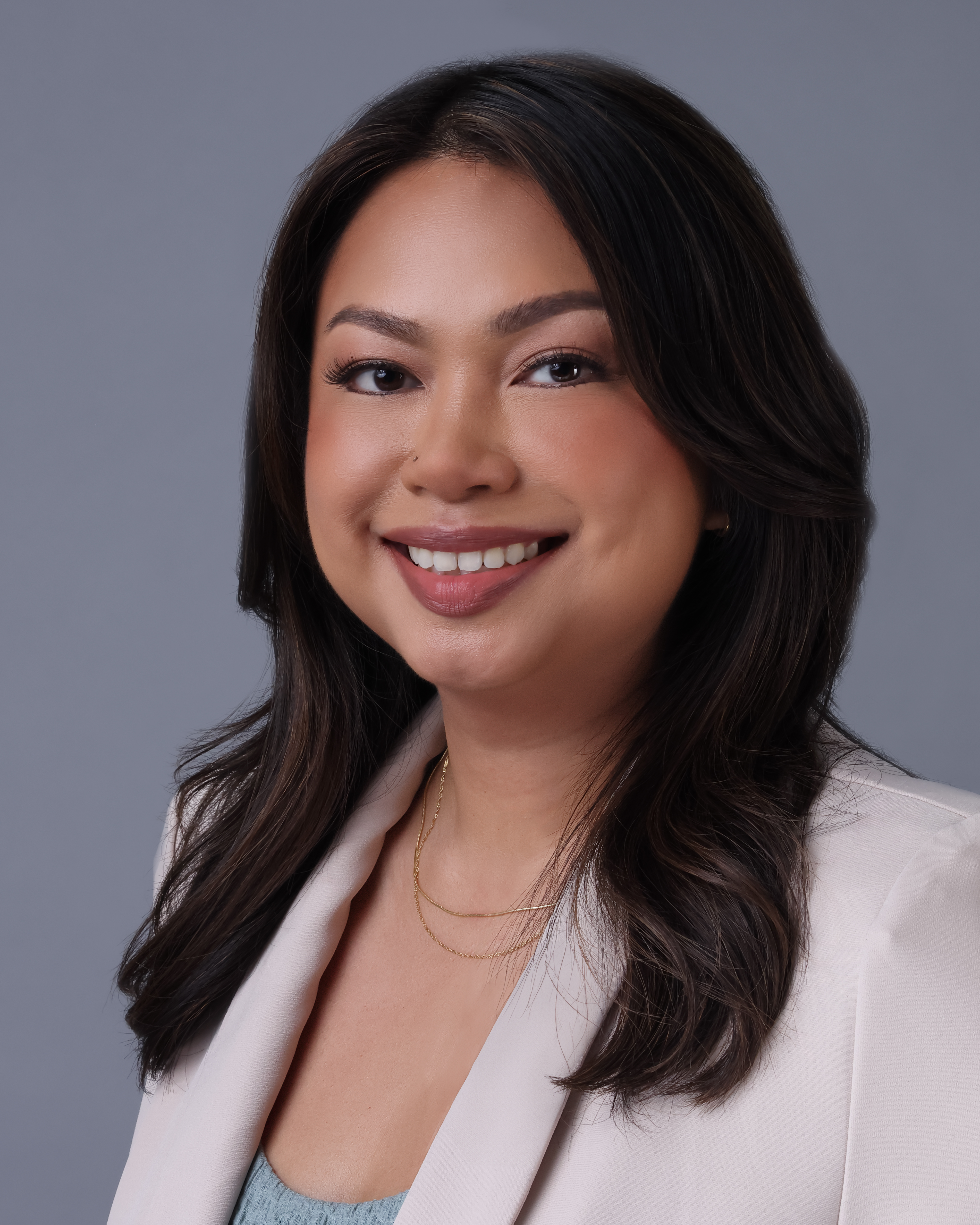 Headshot in a photo studio.