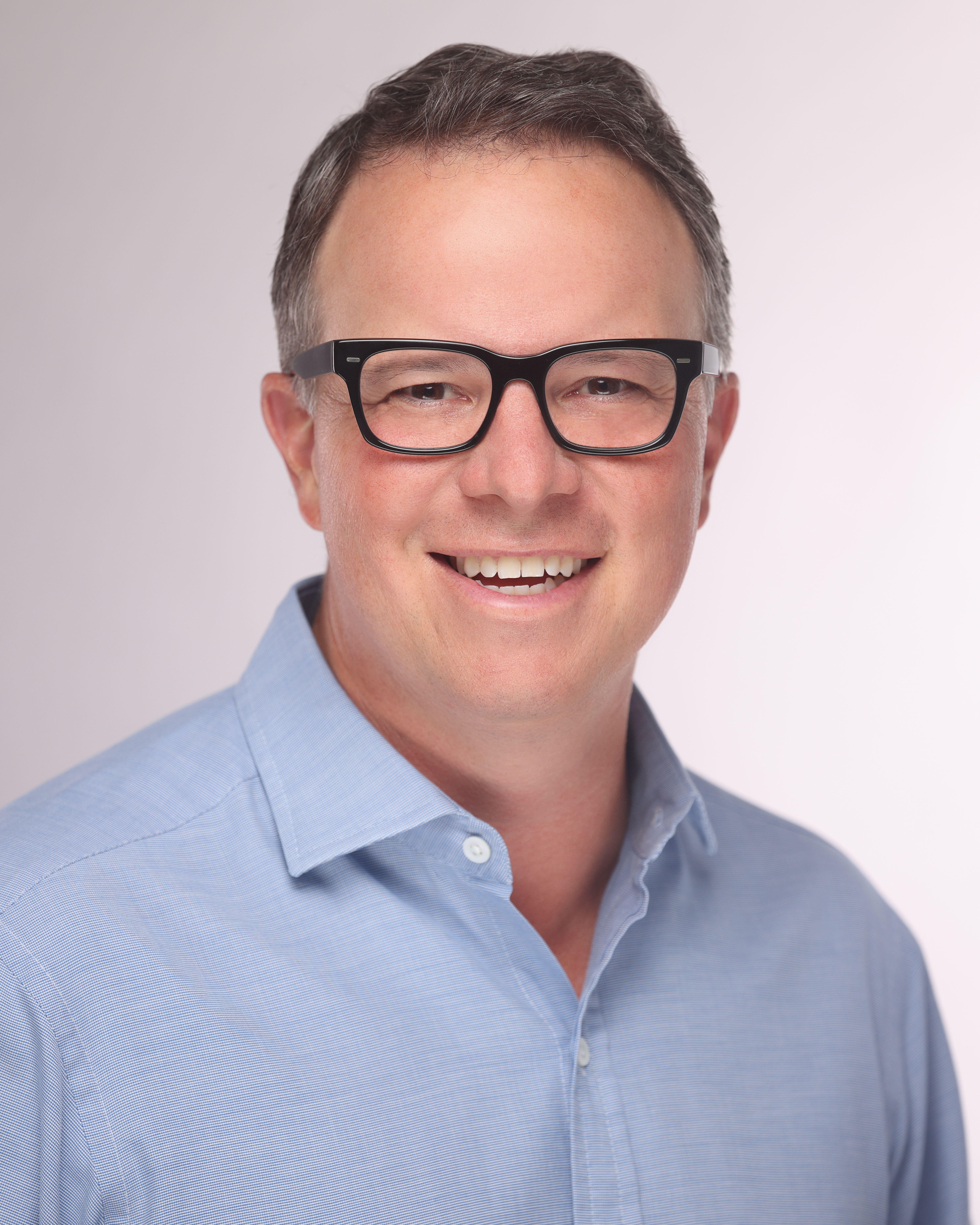 Headshot in a photo studio.