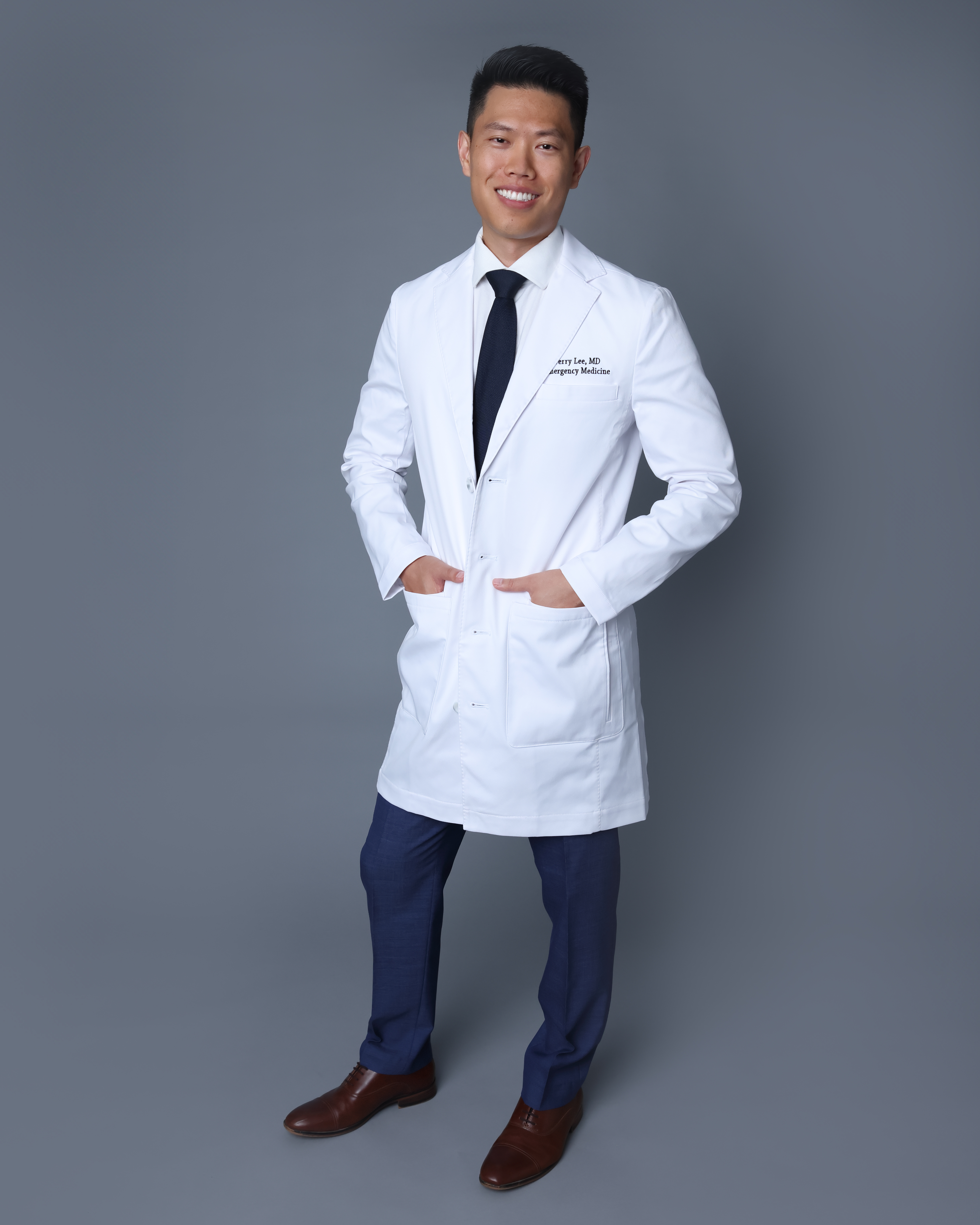 Portrait in a photo studio.