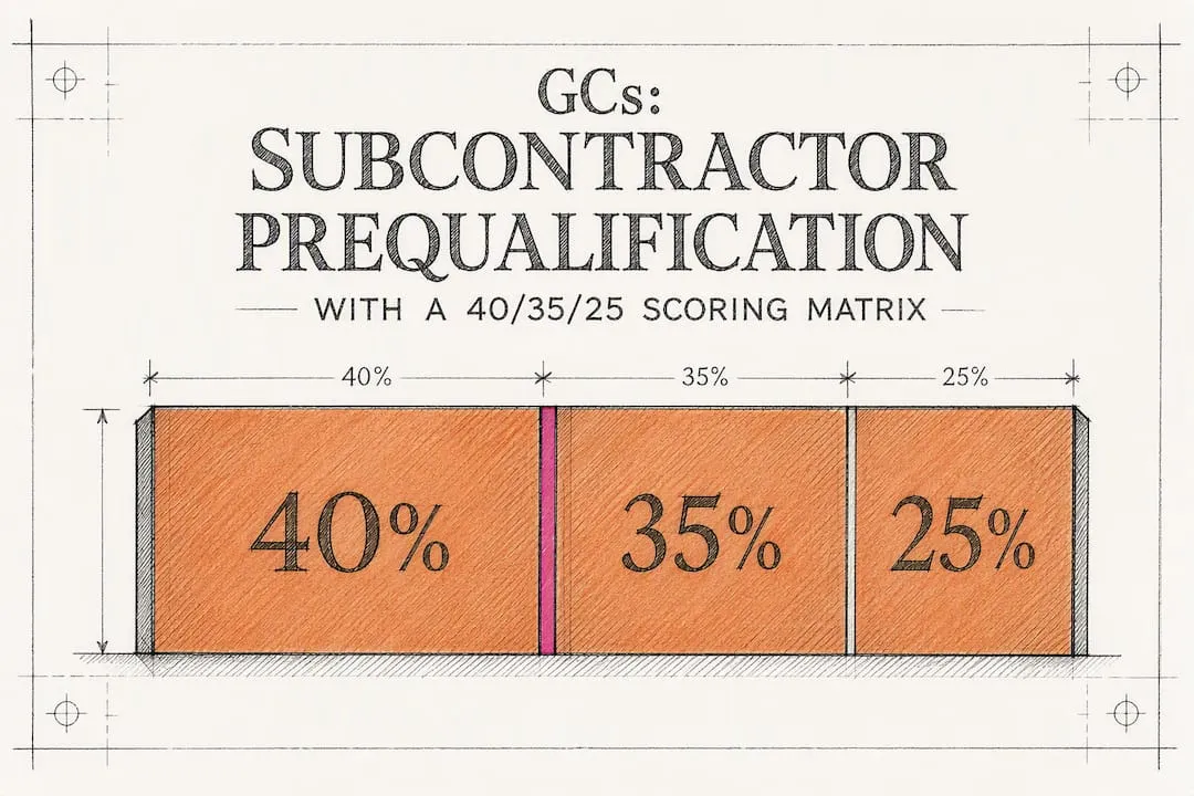 Subcontractor prequalification scoring matrix