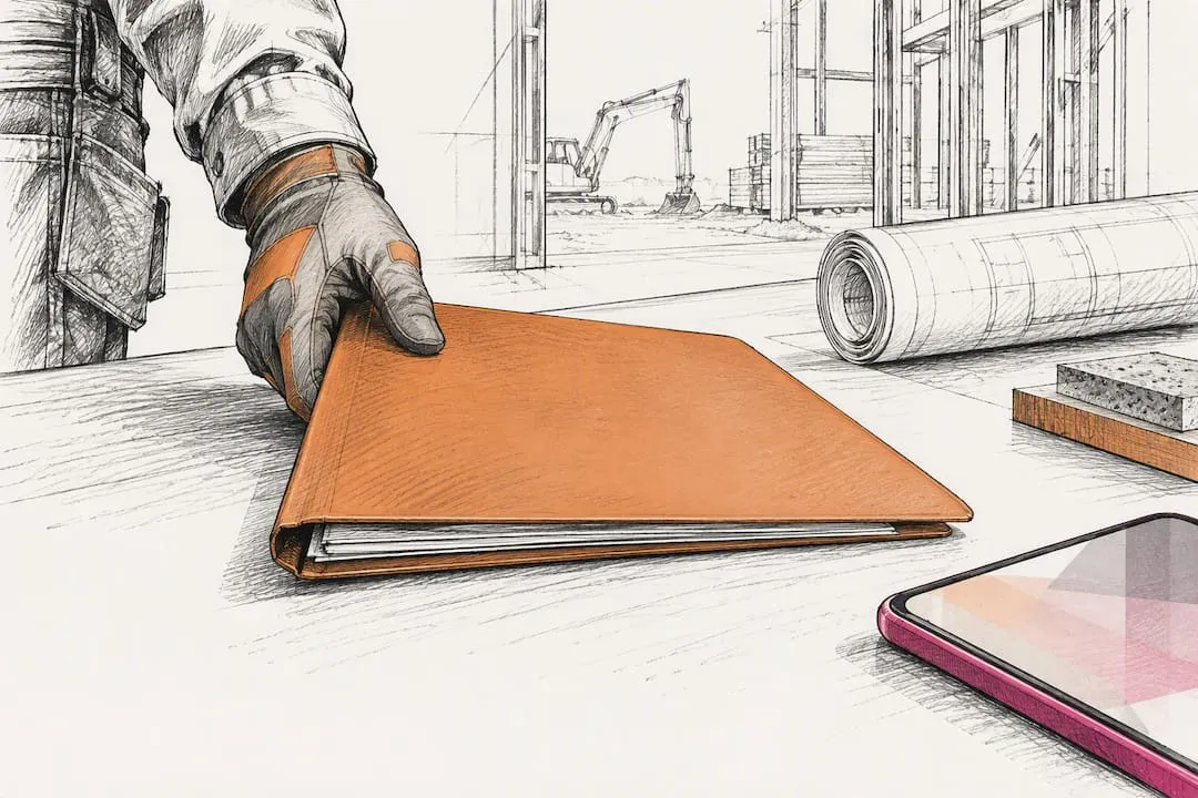 Construction proposal and phone for prompt follow-up