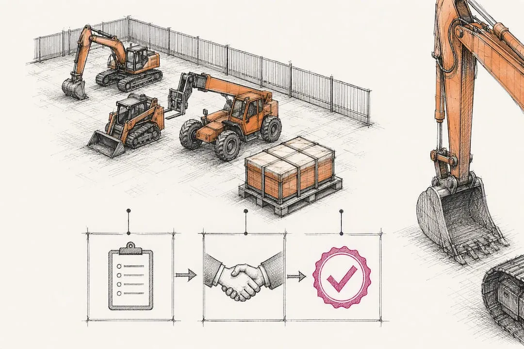 Equipment rental approval pathway sketch