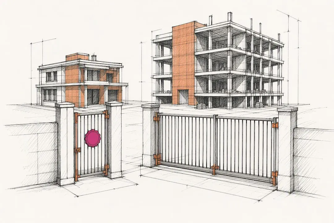 Construction bid eligibility gates with different size standards
