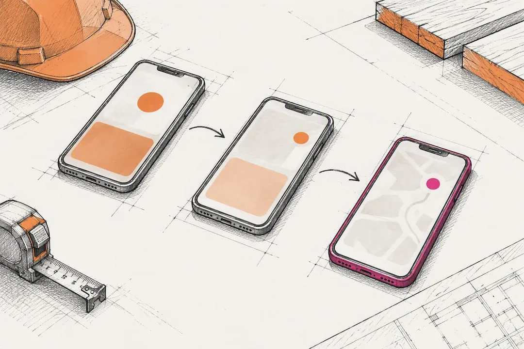 Three devices representing appointment reminder touches