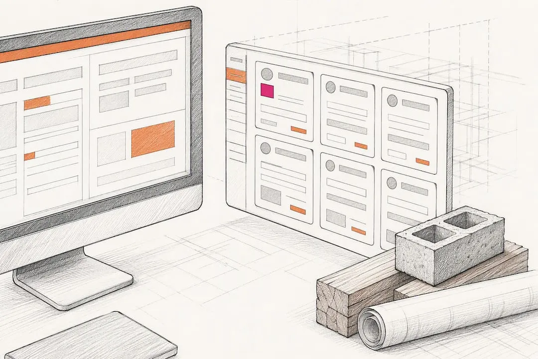 Architectural sketch of contractor lead integration