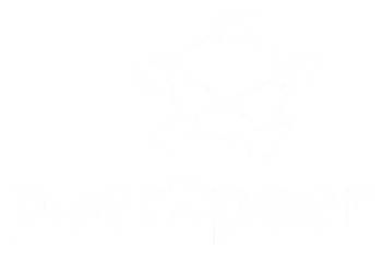 peer2peer coloured brand logo with tag love your flight