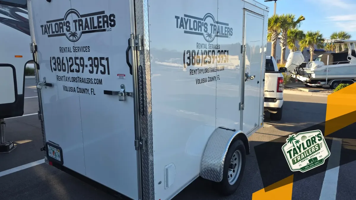 Enclosed Trailer Diamond for protected fall event and cargo transport at Taylor's Trailer in Daytona Beach, Florida
