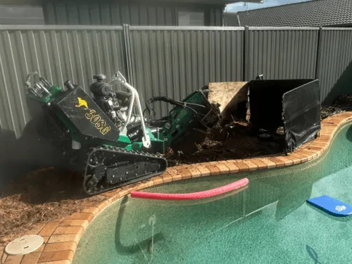 Tight Access Stump Grinding in Tugun