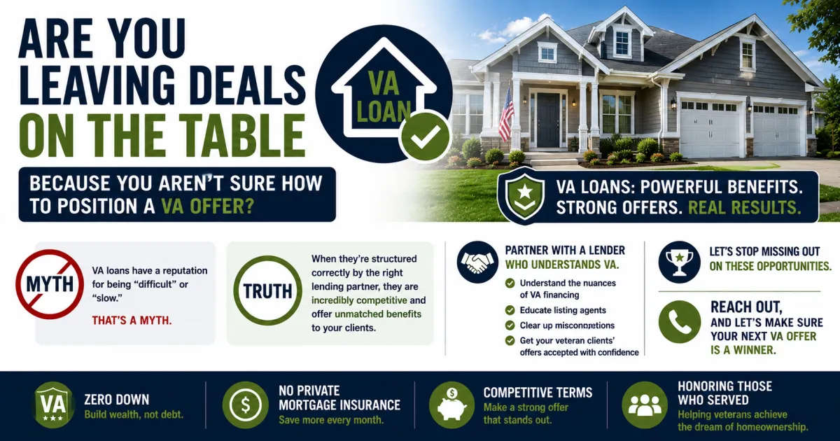 VA Offers Are Not Difficult When Structured Correctly and Here Is What Realtors Need to Know