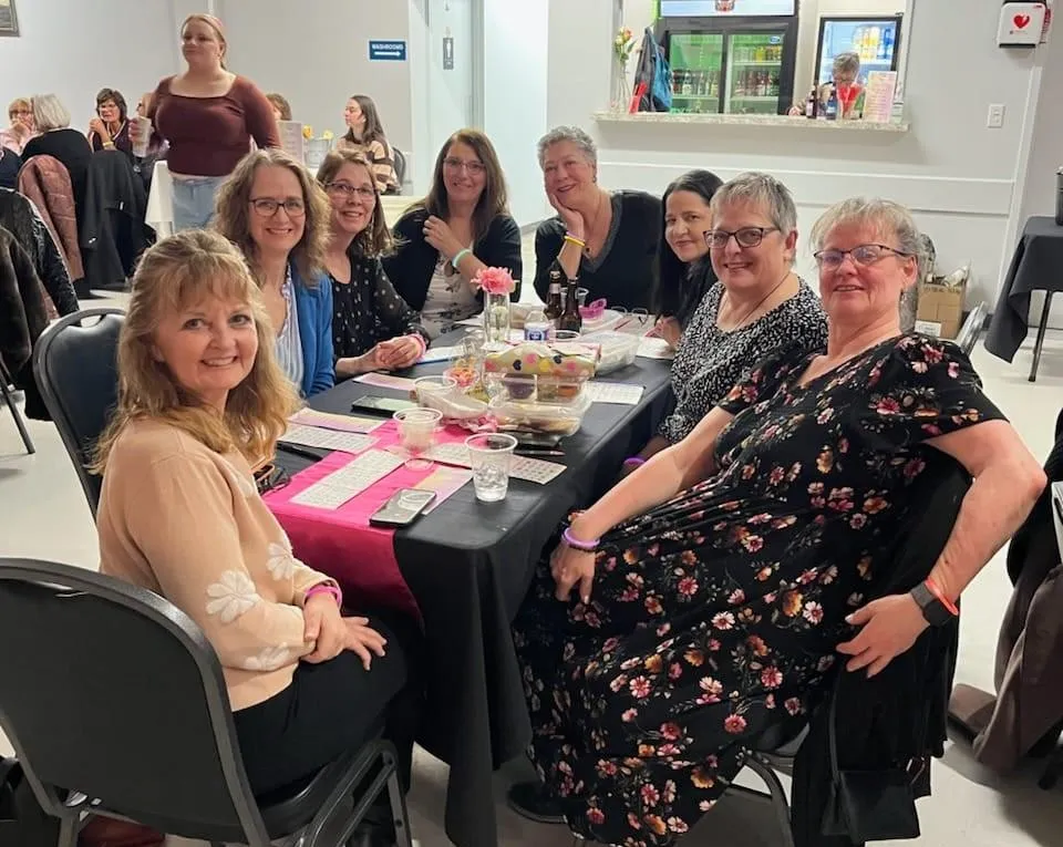 Ladies at a fundraiser event in saskatoon