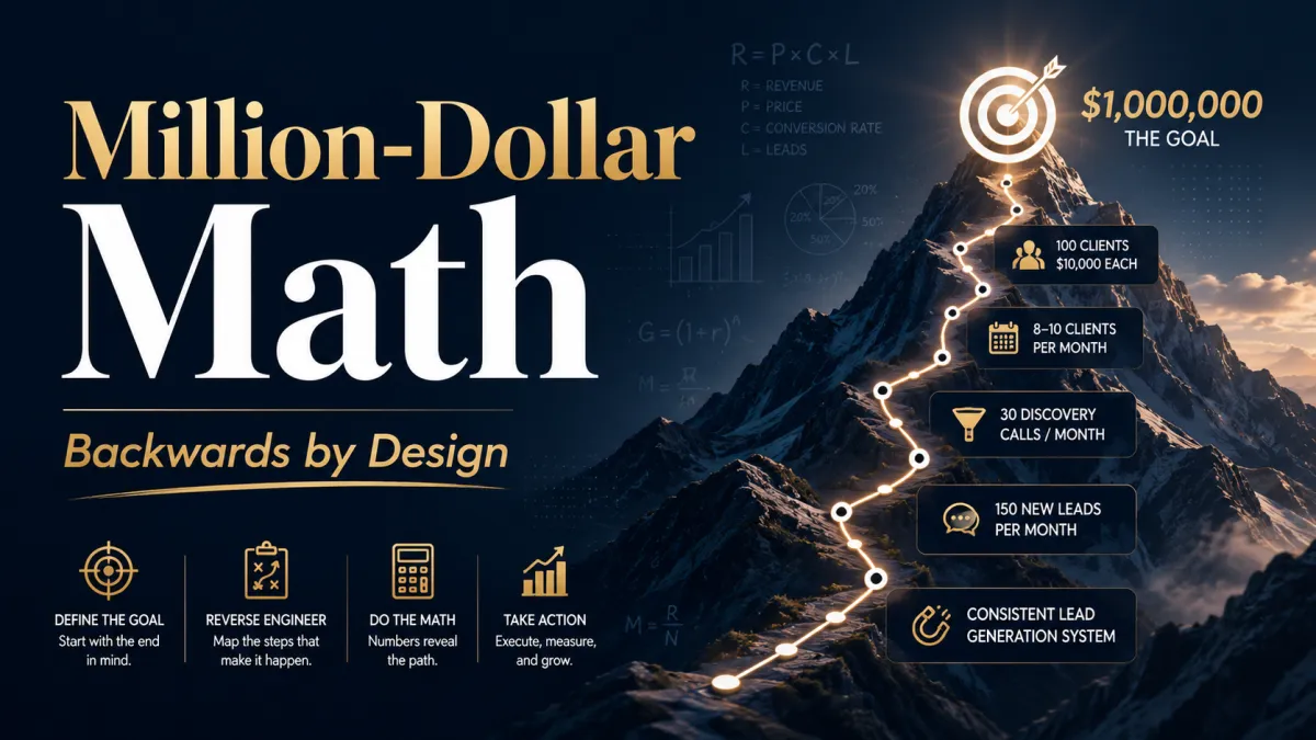 Million-Dollar Math: Backwards by Design