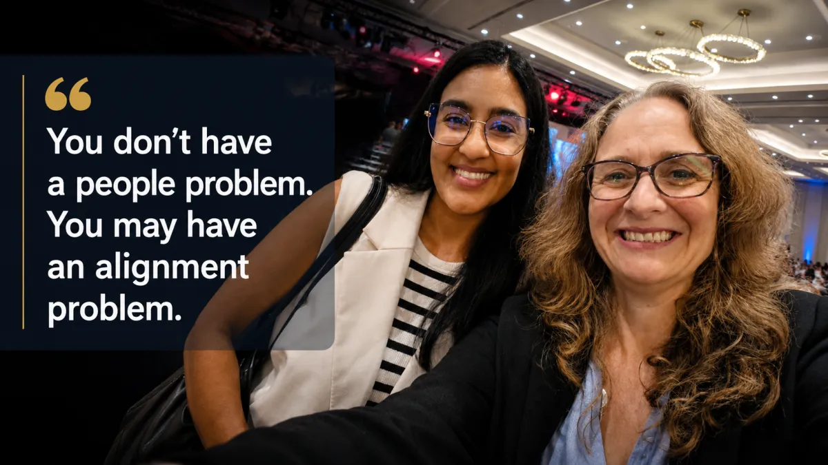 two womon at the 10x summit event