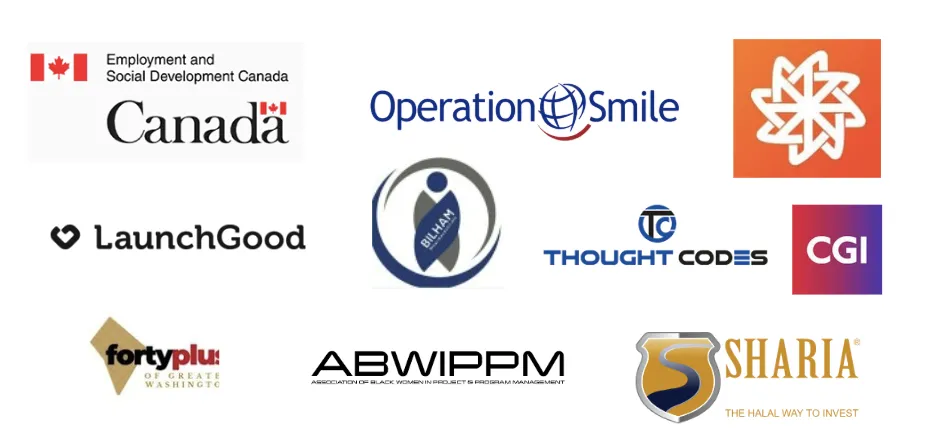 Logos of selected organizations that have partnered with N-BAC