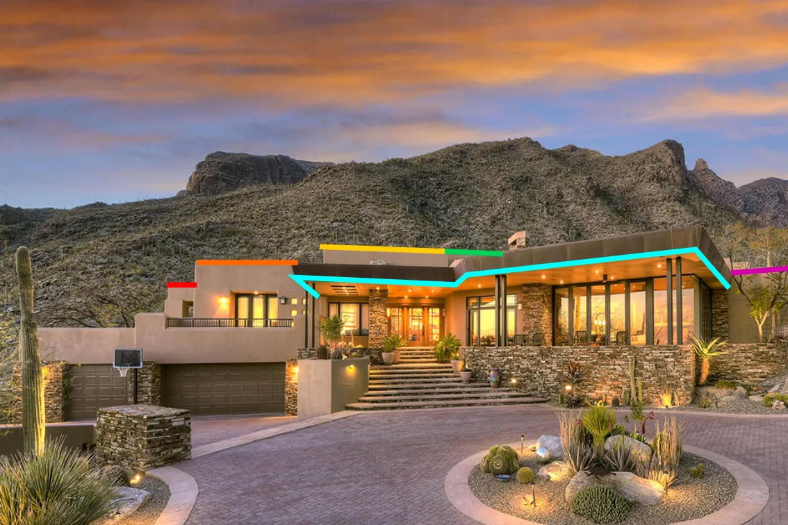 Flat Roofline Permanent Lighting Installation | Halo Home Lighting