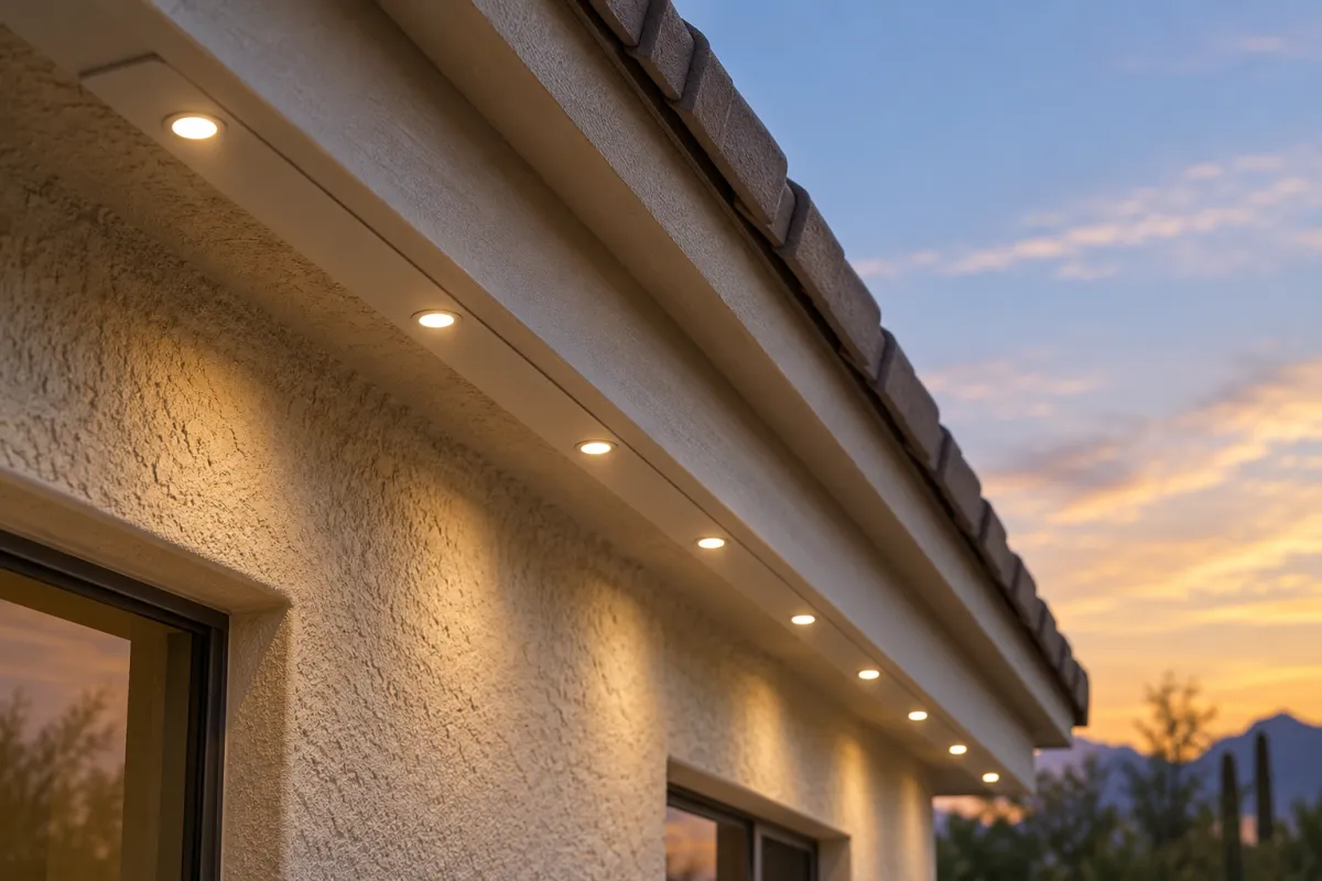 Aluminum Track Permanent Light Low-Profile Installation Phoenix, AZ | Halo Home Lighting