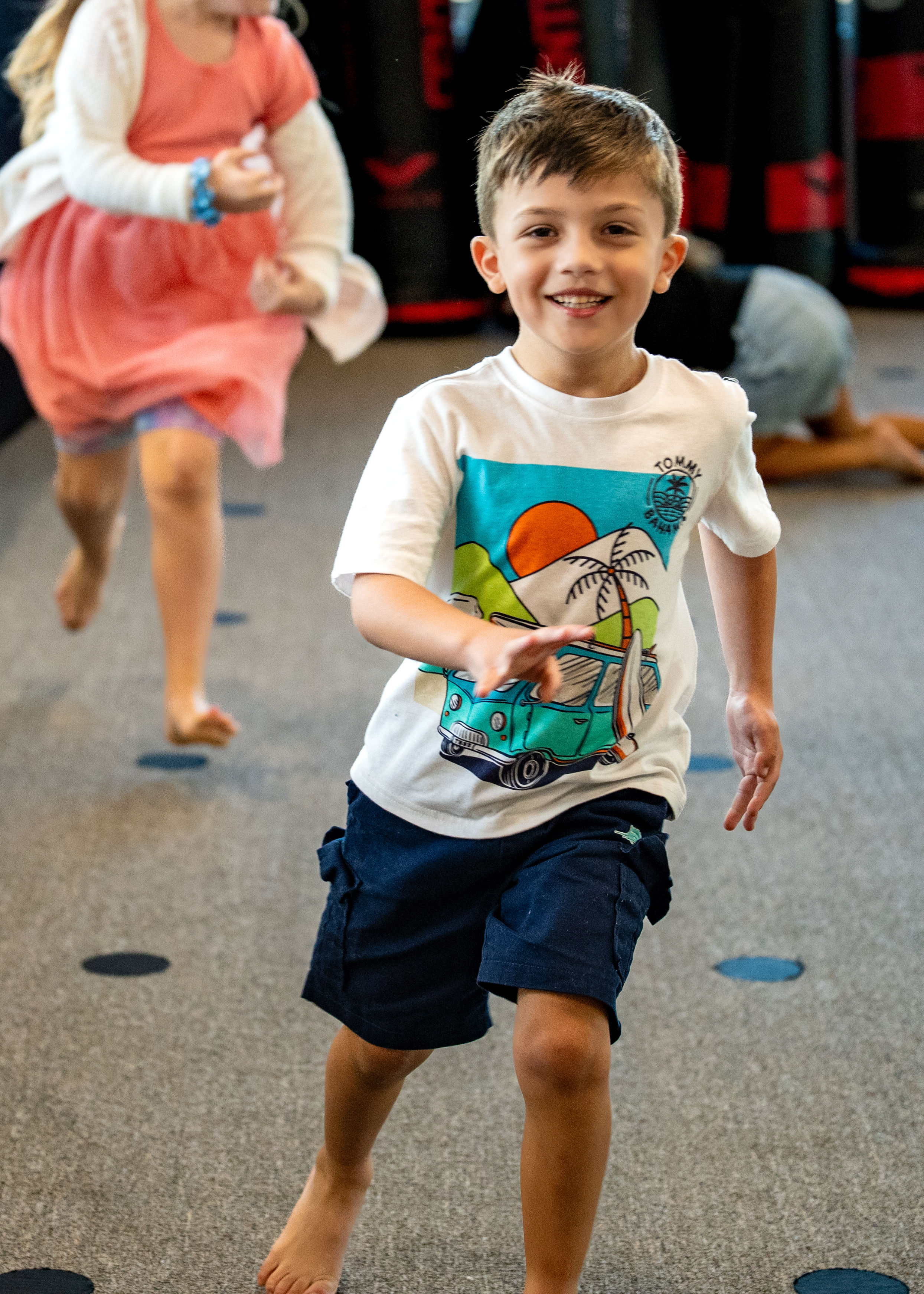 smiling children in after school