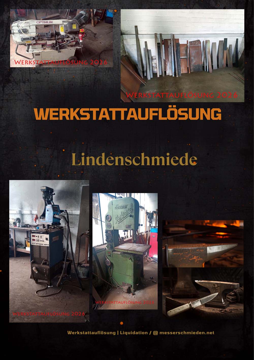 Lindenschmiede-Messerschmieden-Werkstattauflösung