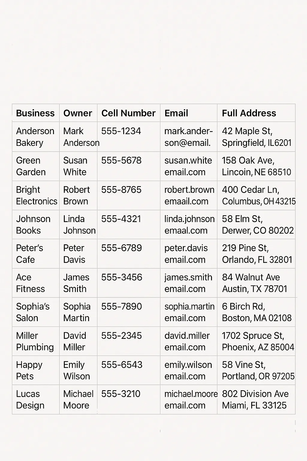 Lead List
