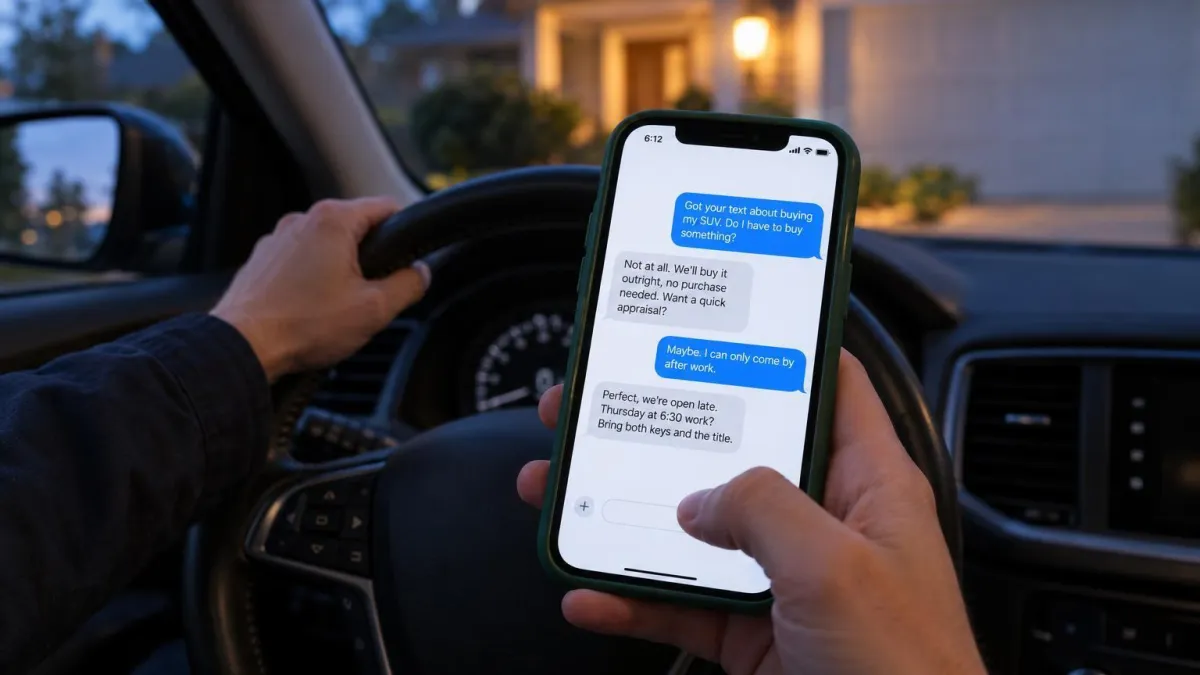 Owini DriveCentric Acquire Agent guide: used car manager reviewing trade-in appraisals and AI lead activity on a dashboard