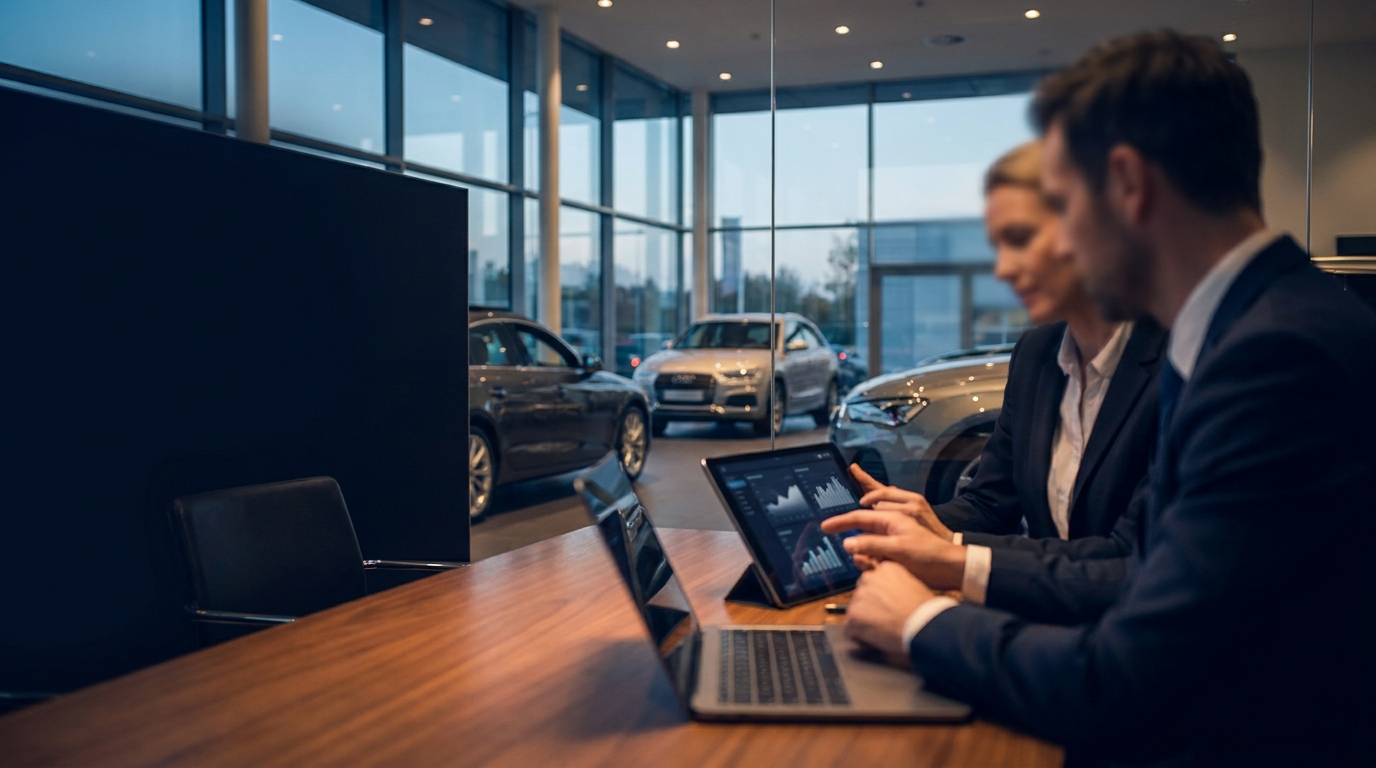 Side-by-side pricing comparison showing Shiftly Auto estimated costs versus an all-in-one dealership AI platform, with feature checkmarks and monthly cost figures