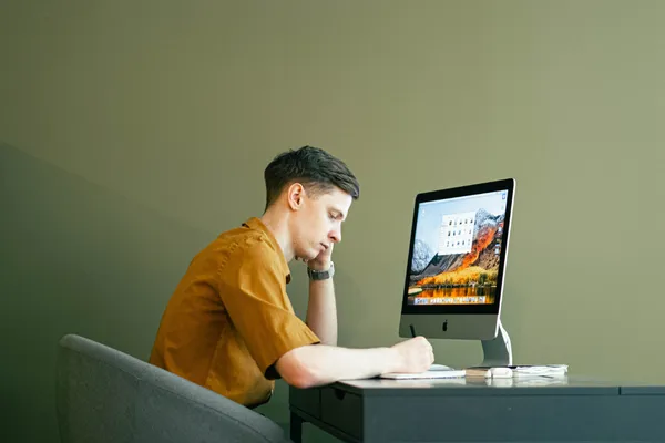 Business owner considering income protection insurance