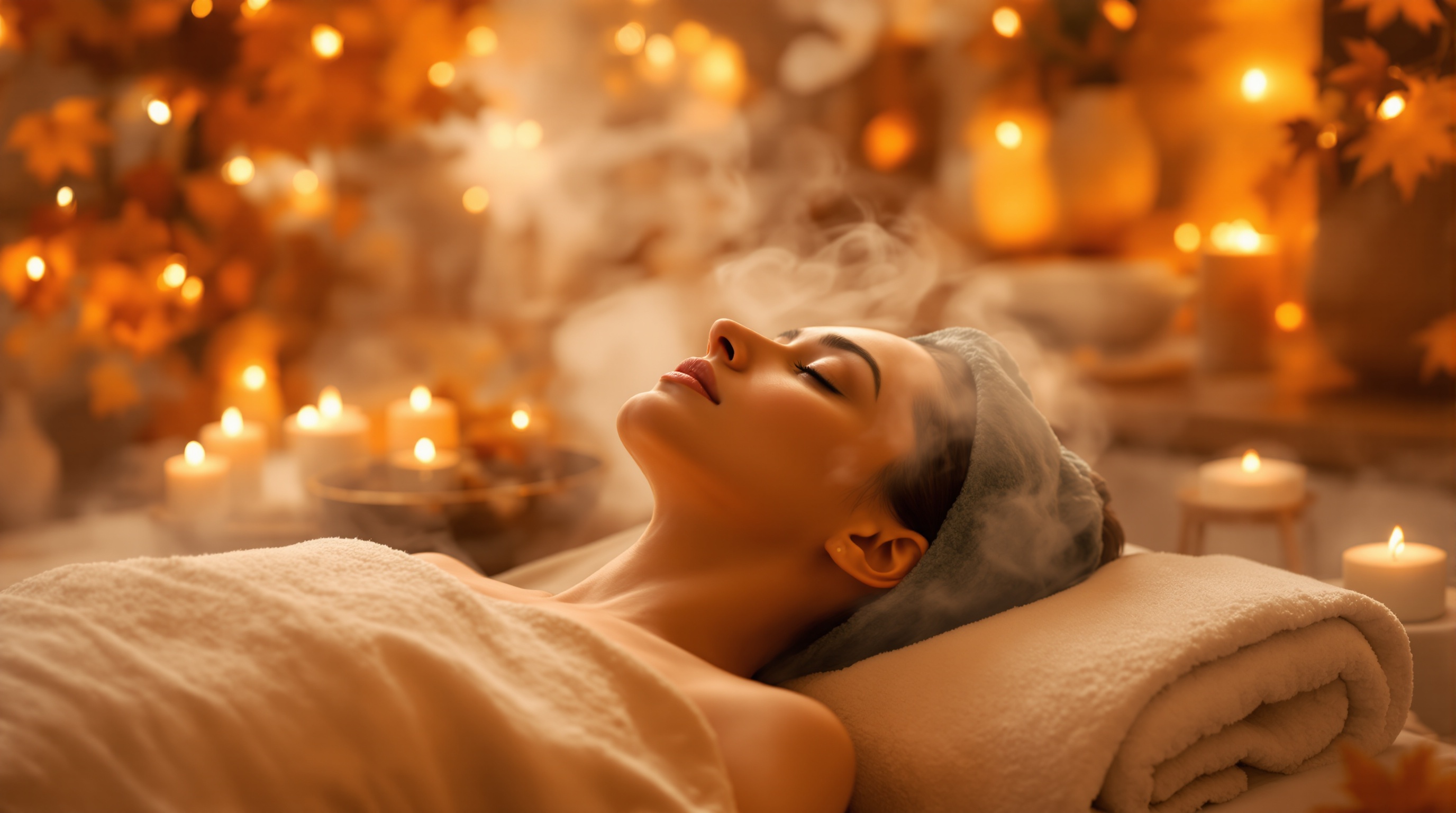 🍂 The Enchanted Autumn Escape – $150 🍂 Step into the magic of the season with this all-in-one restorative experience that renews your body, scalp, and spirit. Begin with soothing full-body relaxation using flowing movements to release tension and melt away stress. A warm blend of magnesium and potassium balm nourishes tired muscles while the comforting scent of pumpkin fills the air, grounding you in pure autumn bliss. Your journey continues with our signature Head Spa ritual — featuring a Witch’s Brew Scalp Cleanse, Enchanted Steam Veil, and Spirit Revival Ritual — to refresh your scalp, soften every strand, and revive your inner glow. ✨ A full-body and scalp renewal designed to calm, restore, and reawaken you — from head to soul.