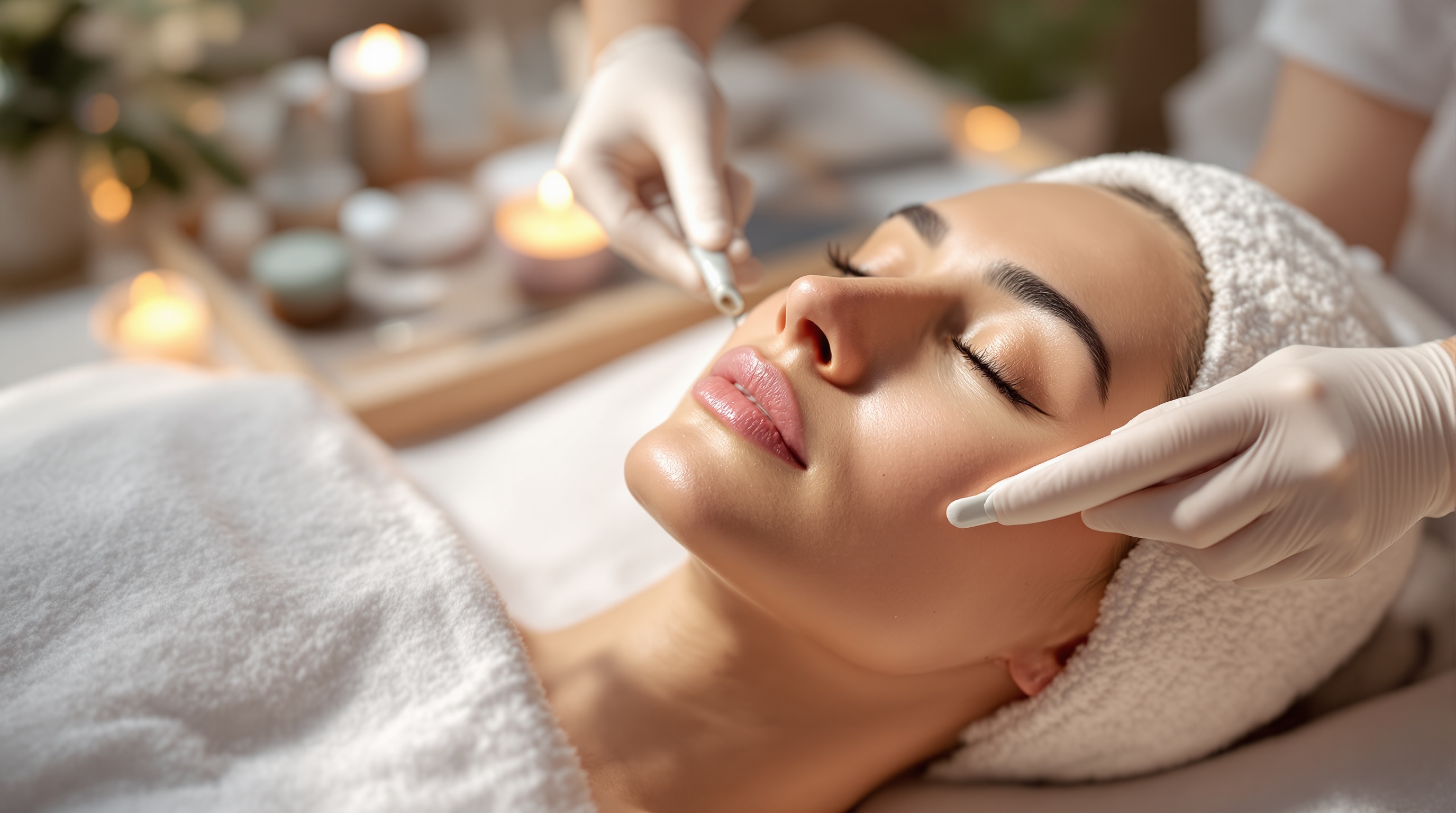 Reveal flawlessly smooth, radiant skin with this indulgent treatment. The Dermaplaning with Mini Facial gently exfoliates, removing dead skin cells and fine peach fuzz, instantly brightening your complexion and enhancing the absorption of nourishing products. Followed by a soothing mini facial tailored to your skin’s needs, this ritual hydrates, restores, and leaves your skin silky, luminous, and refreshed.  Dermaplaning with Mini Facial — effortless glow, elevated.