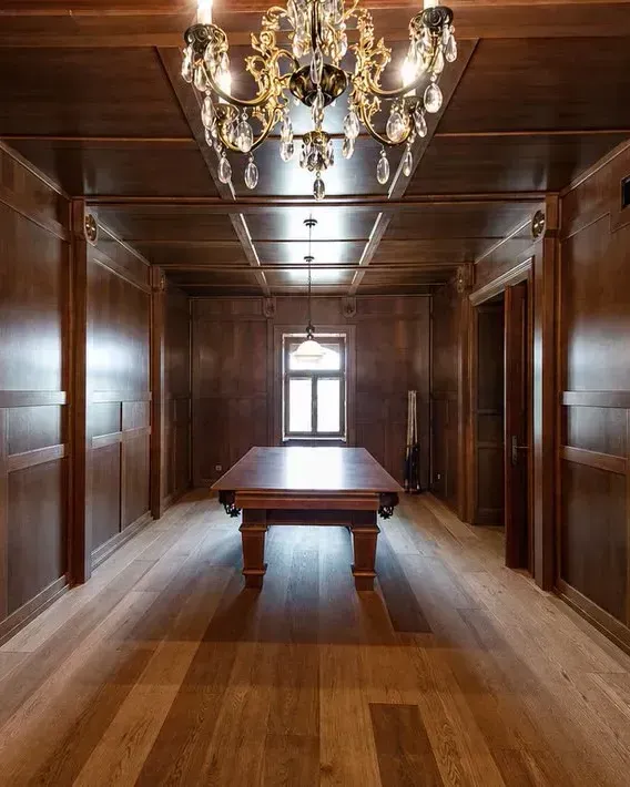 Bespoke oak panelling and flooring