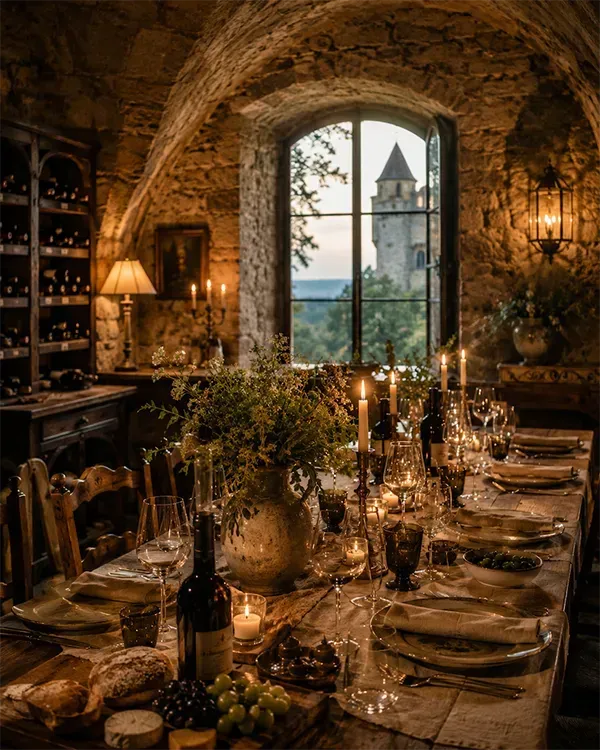 Private banquet setting