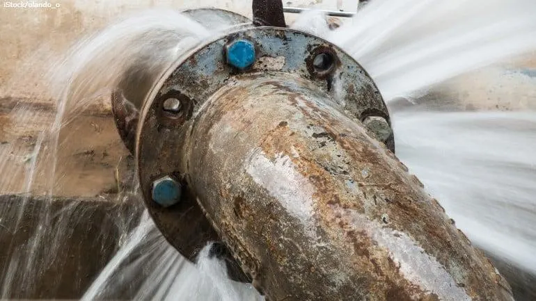 Water line repair near home foundation in Northeast Ohio