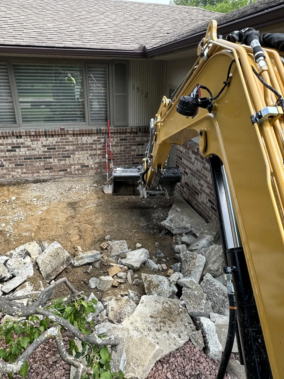 Demolition and install on residential sidewalk