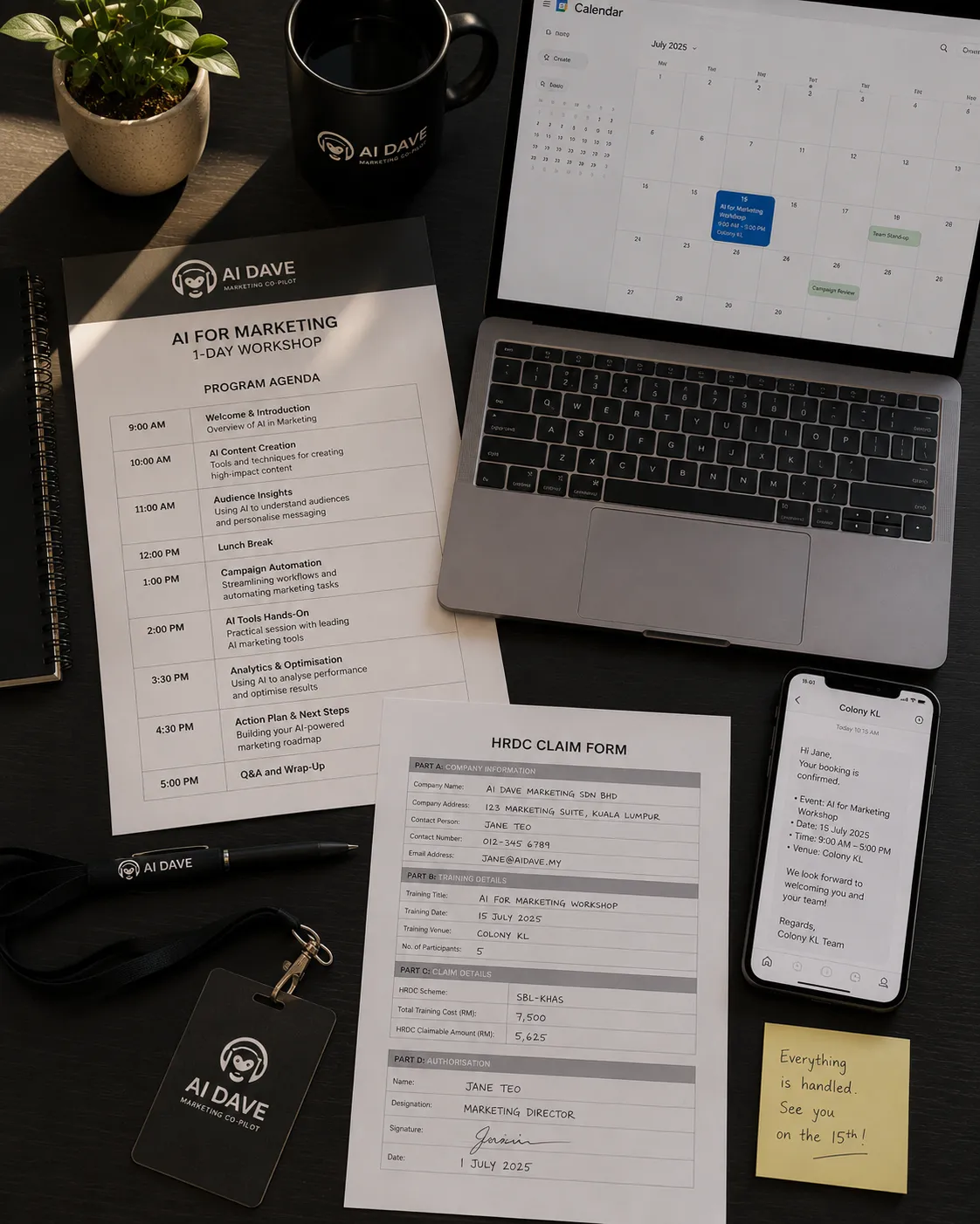 AI Dave AI Marketing workshop agenda