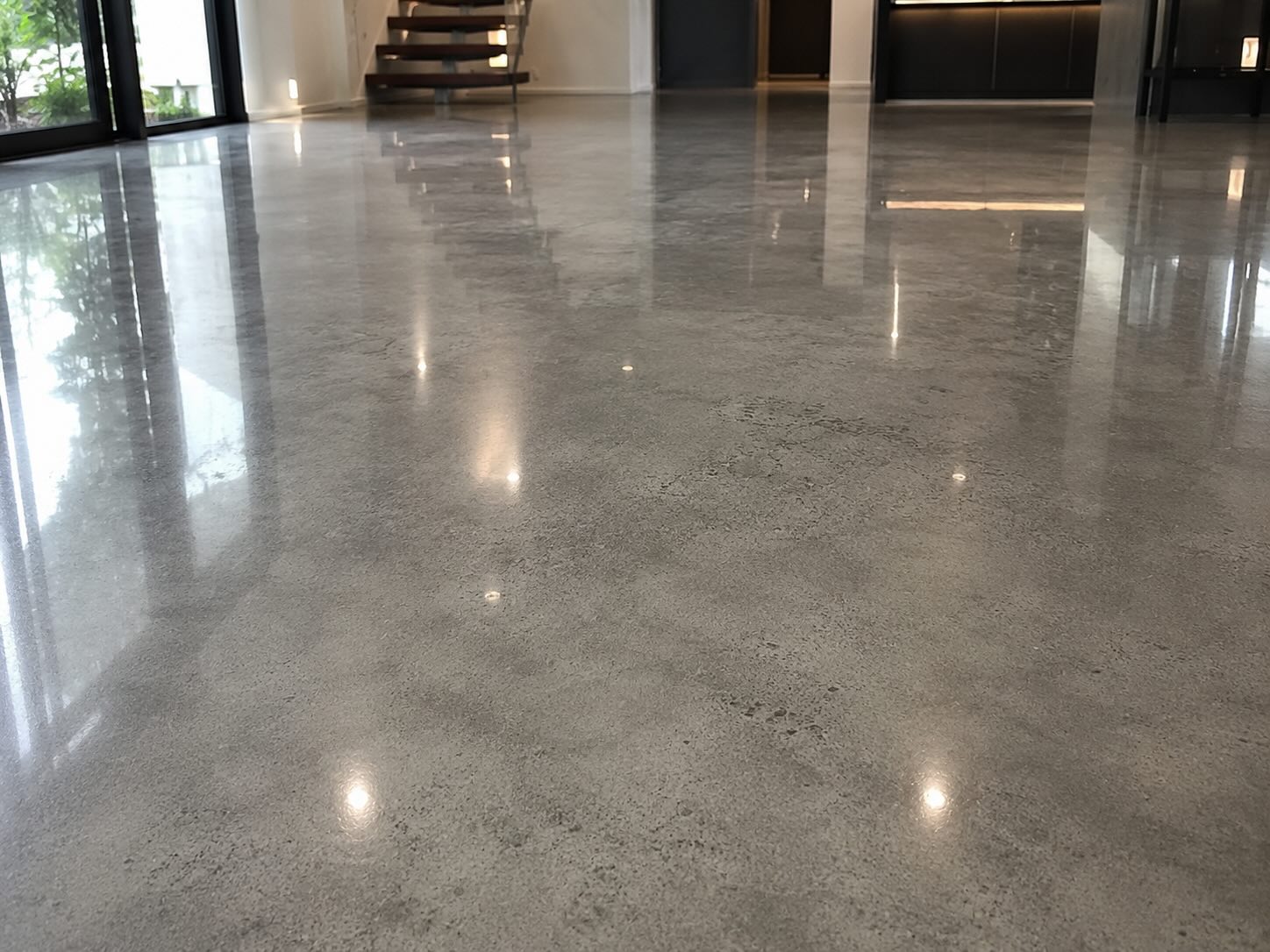 Polished Concrete Floor Modern Home Bear Bond Epoxy