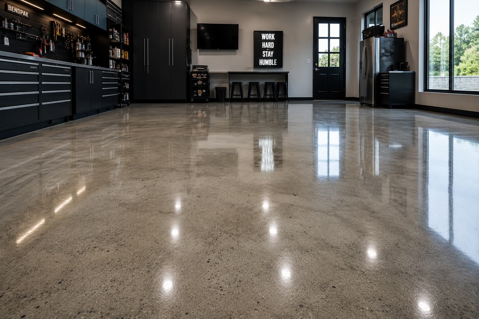 Polished Concrete Floor Modern Home Bear Bond Epoxy