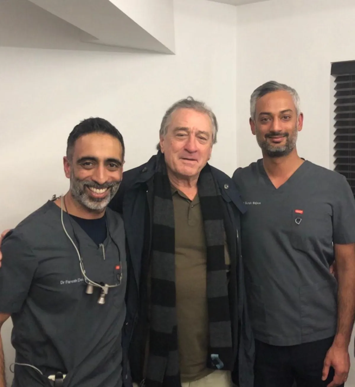 Dr Faresh, Robert De Niro, Dr Gursh