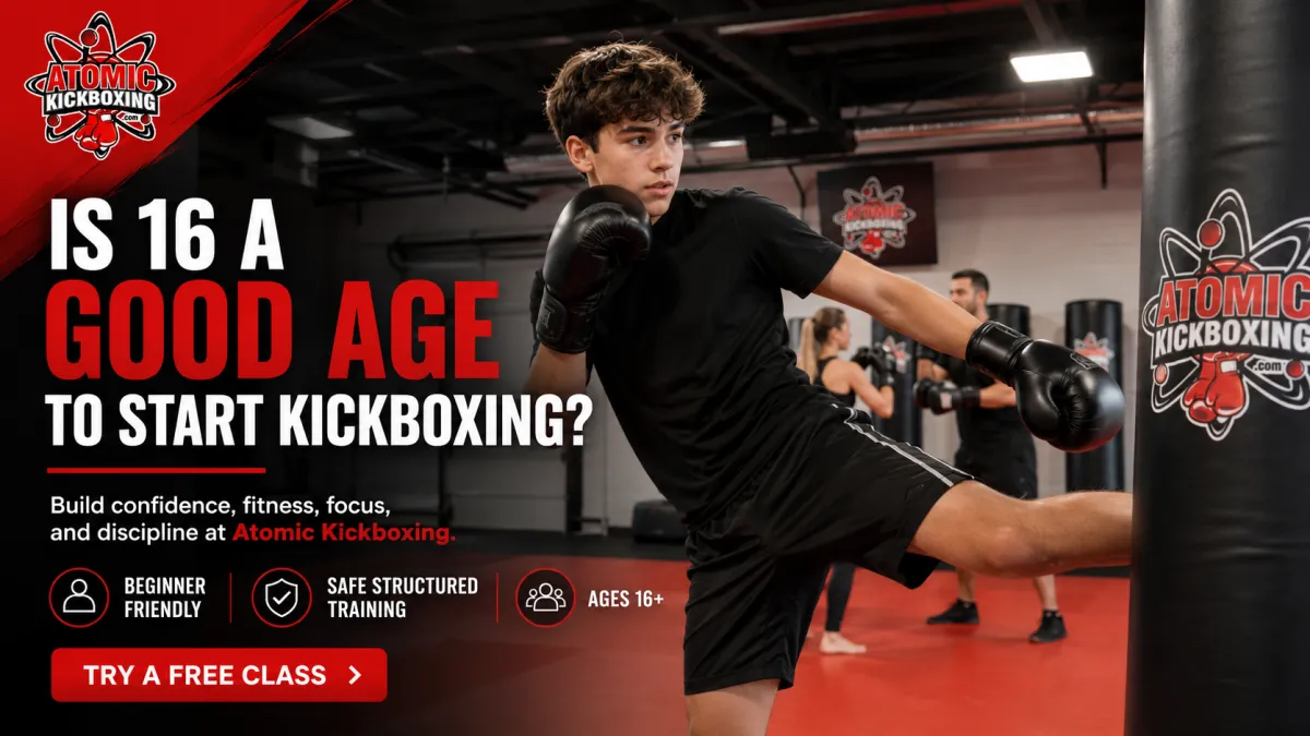 Kickboxing at Age 16 | Atomic Kickboxing Providence RI
