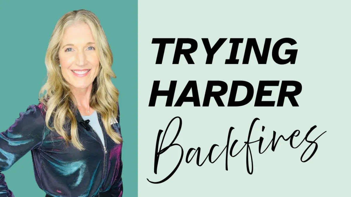 Why Trying Harder Backfires After 40 (And What Works Instead)