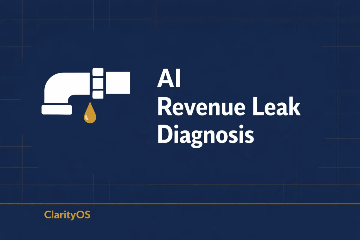 AI Revenue Leak Diagnosis for Home Service Businesses