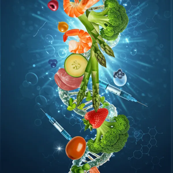 DNA-inspired weight loss journey graphic by CFP Weight Loss Nashville