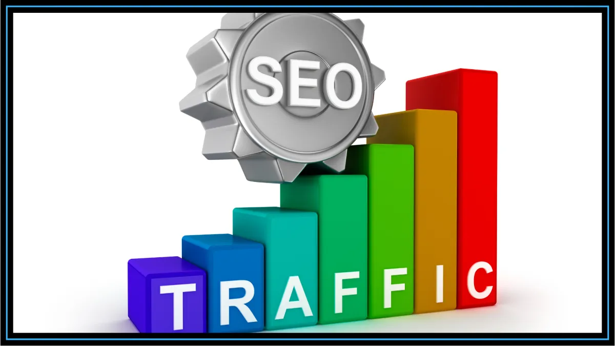 SEO Traffic graph and gear
