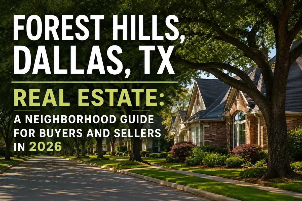 Forest Hills Dallas TX homes and tree-lined neighborhood near White Rock Lake