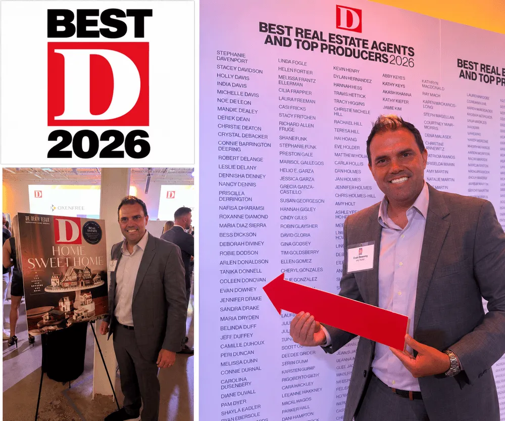 2026 D Magazine ‘D Best’ Real Estate Agent & Top Producer