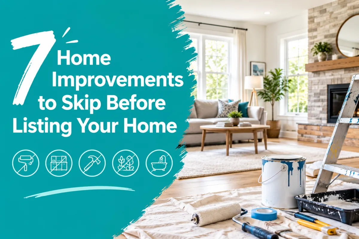 Home improvements to skip before listing a property for sale