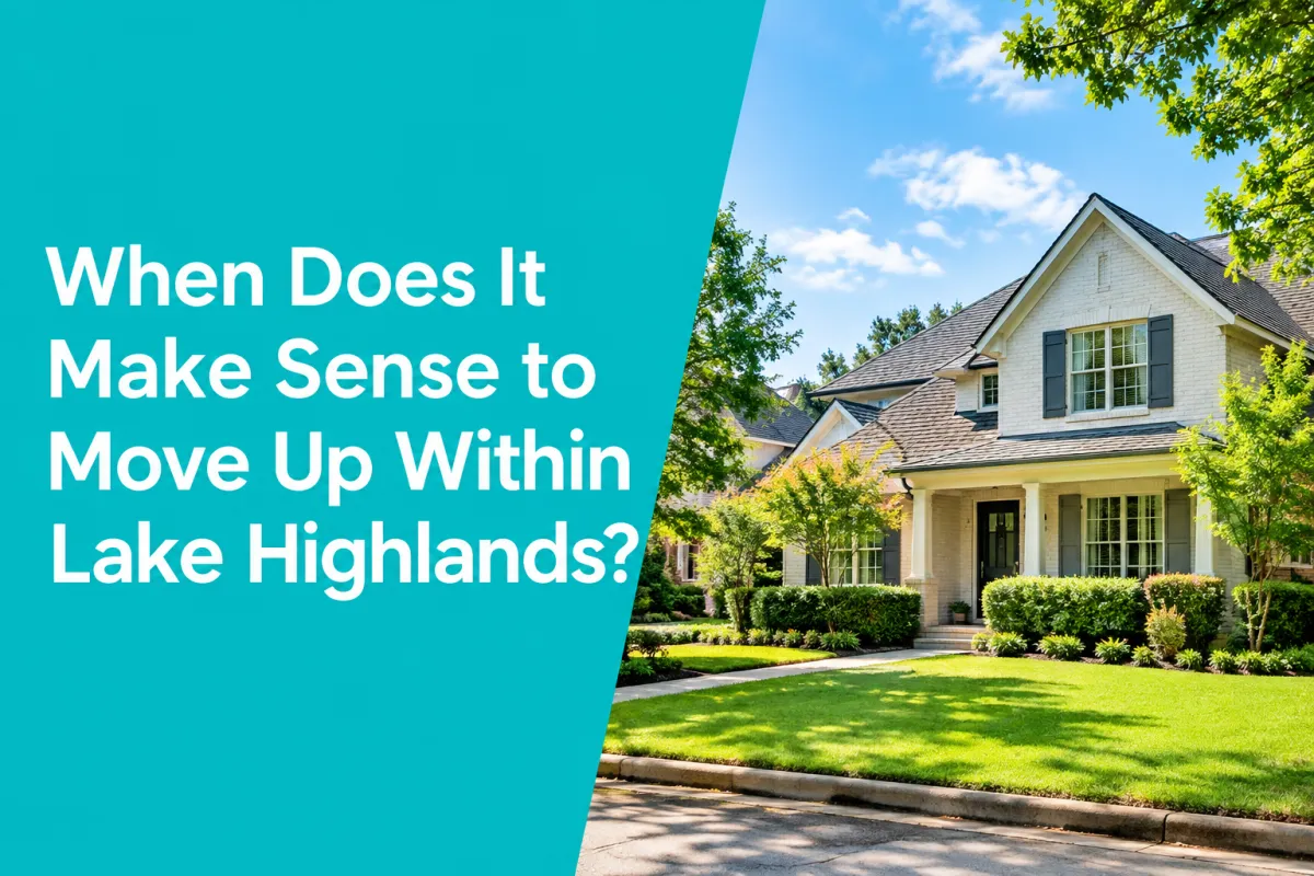 Lake Highlands Dallas homes for buyers considering a move-up within the community