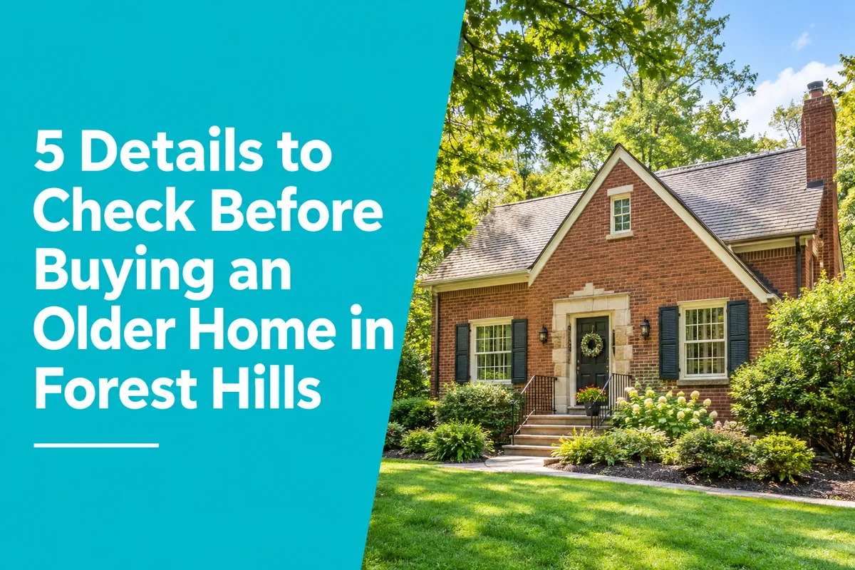Older home in Forest Hills Dallas with mature trees and established neighborhood surroundings
