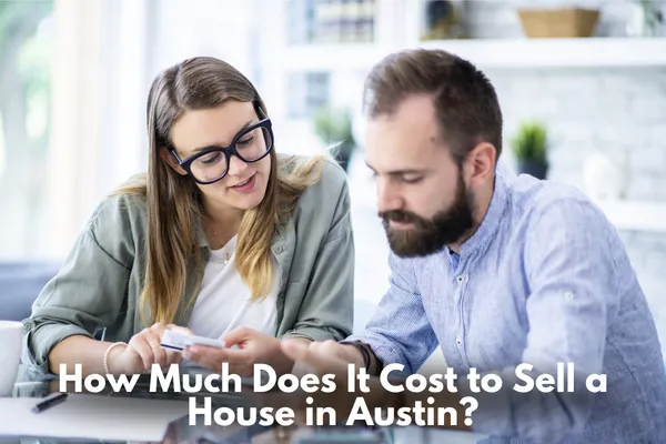 Homeowner reviewing costs and paperwork when preparing to sell a house in Austin
